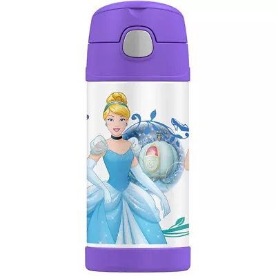 THERMOS Funtainer 355ml S/S Vacuum Insulated Beverage Bottle Disney Princess! • $29
