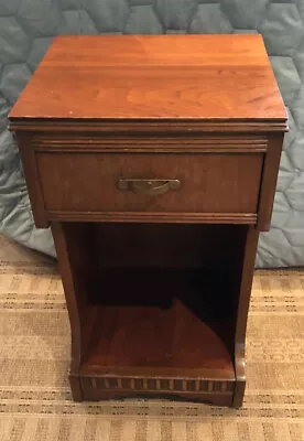 VTG MCM Continental Henredon Furniture High Point NC Wood Cabinet Night Stand • $215