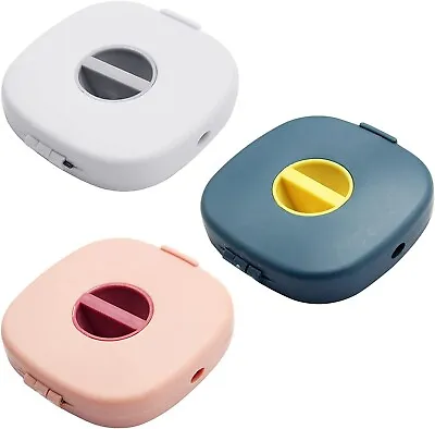 £3.99 • Buy 3Pcs Wire Earphone Cable Winder Box Phone Holder Cord Storage Case Cable Organiz