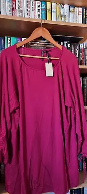 Women's Capsule Raspberry Coloured Top - Size 18 • £4