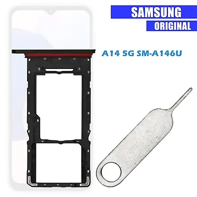 Single SIM Micro SD Card Tray Holder Slot Pin For Samsung Galaxy A14 5G SM-A146U • $6.99