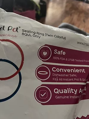 Instant Pot Sealing Rings 2 PCS Compatible With 8 Quart Cooker InstaPot • $10