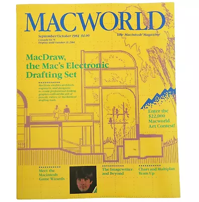 Macworld September 1984 The Macintosh Magazine  MacDraw Electronic Drafting Set • $29.98