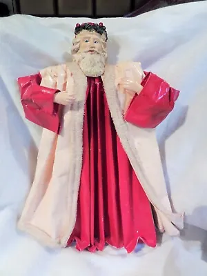 Vintage Papier Mache Father Christmas Decoration Figurine • £15