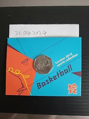 2012 LONDON OLYMPIC SPORTS 2011 BASKETBALL 50p COIN Free Post With 24 Tracked. • £10