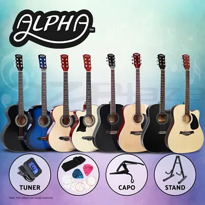 $109.95 • Buy Alpha 38/41 Inch Acoustic Guitar Classical Wooden Strings Capo Right Left Handed