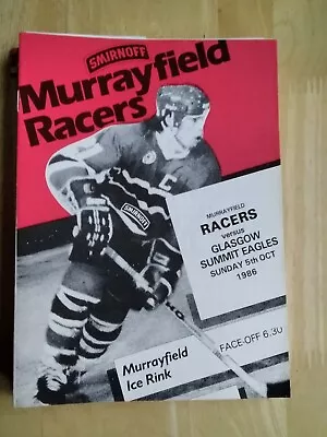 1986/87 Murrayfield Racers V Glasgow Eagles Ice Hockey - Autumn Cup 5/10/86 • £0.99