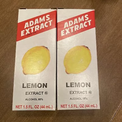 Adam's Extract Lemon 1.5 FL. Oz. (44ml) 2 Pack Exp. 02/26/2027 • $2.99