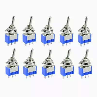 10pcs AC120V 5A ON/ON SPDT 3 Terminals 3 Position Trigger Switch MTS103 • $13.04