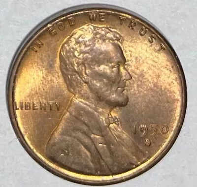 1950-s Lincoln Wheat Cent Penny - Nice Color • $3