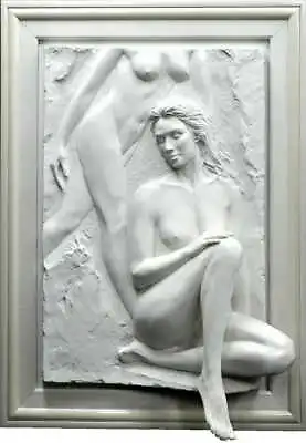 Bill Mack “Illusion” - Framed Limited-Edition Bonded Sand Relief Sculpture • $3500