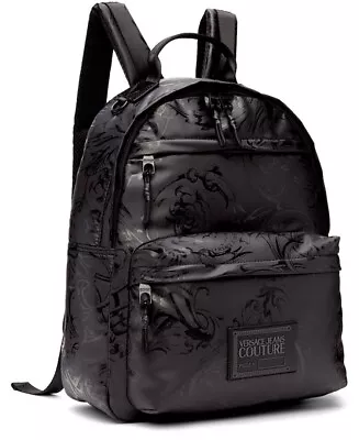 Versace Jeans Couture Unisex Baroque Print Cordura Backpack NWT • $218.88