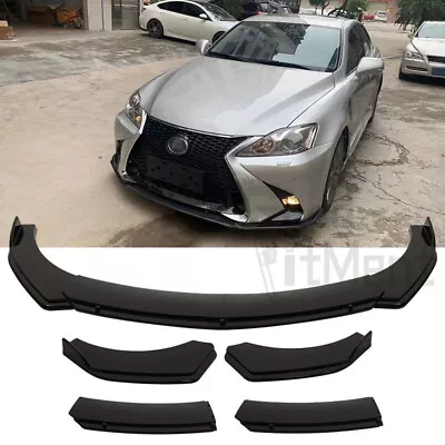 For LEXUS IS250 IS350 GS350 Glossy Black 4Pcs Front Bumper Lip Spoiler Splitter • $84.25