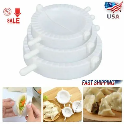 3Pcs Dumpling Maker Mold Dough Press Meat Pie Pastry Empanada DIY Mould Tool USA • $7.06