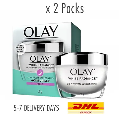 $113.63 • Buy 2x [OLAY] White Radiance Intensive Brightening Night Cream Normal Dry Skin 50gr