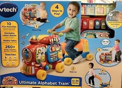 NEW!!! VTech Learning Toy Sit-to-Stand Or Ride-On Play Ultimate Alphabet Train • $50