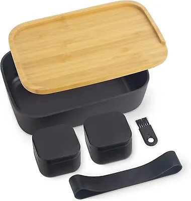 £14.99 • Buy Rolling Bamboo Tray Stash Eco Box, 2 Tea Tins, A Small Brush And Silicone Strap.