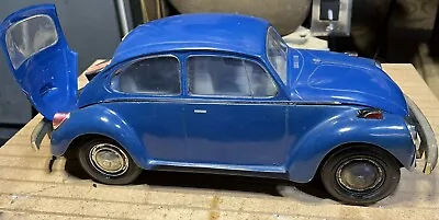 Vintage Jim Beam 1973 Volkswagen Blue Beetle Empty Decanter • $55