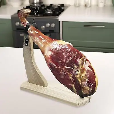 Wooden Ham Stand Stable With Non Slip Pads Durable For Italian Prosciutto • £18.66