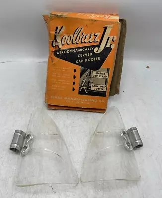 Vintage Blake Koolbreez Jr Car Auto Accessory Window Wind Clamp Reflector -Clear • $26.69