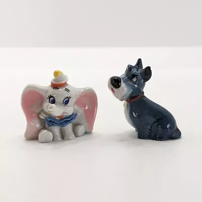 Wade Whimsies Jock (No Coat) & Dumbo Disney Hat Box Figurines Vintage 1950s • £28