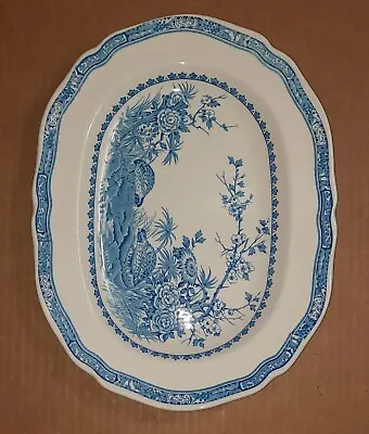 Platter MASON'S Blue  QUAIL  Pattern Ironstone England • $40