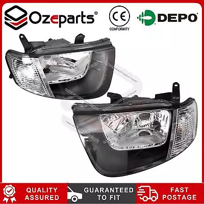 Pair LH+RH Head Light Front Lamp For Mitsubishi Triton Ute ML 2006~2009 GX GLX • $127.39