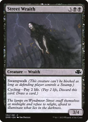 Street Wraith MTG Dominaria Remastered DMR 102/261 Regular Common NM 1x X1 • $1.19