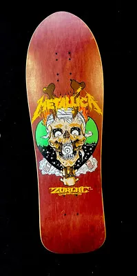 Vintage NOS OG Zorlac Metallica Mega Skateboard Deck 1989 Pushead Art • $2100