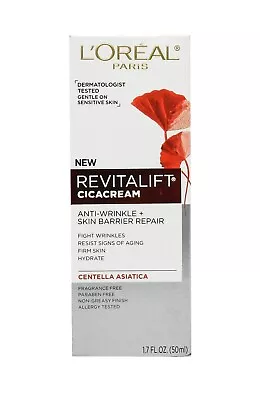 L'Oreal Paris Revitalift Cicacream Anti-Wrinkle + Skin Barrier Repair 1.7 Oz • $9.99