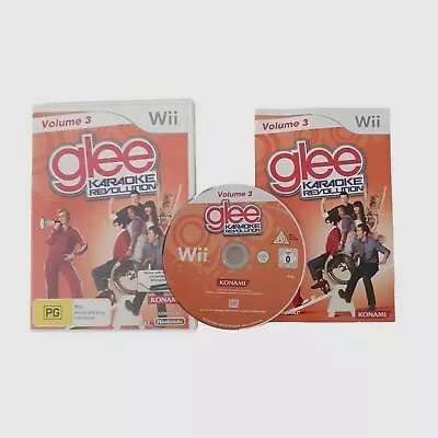 Wii Game Glee Karaoke Revolution Volume 3 Nintendo PAL With Manual  • $19.95