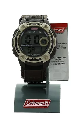 Coleman Men's 40672 Digital Dual Time Sport Watch Water Resistant New In Box • $24.99