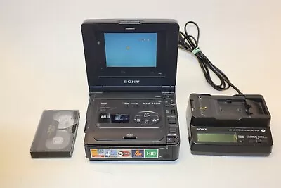 Sony GV-A500 Hi8 8MM Video Walkman VCR 8MM Transfer Adapter Battery Manual WORKS • $399.99