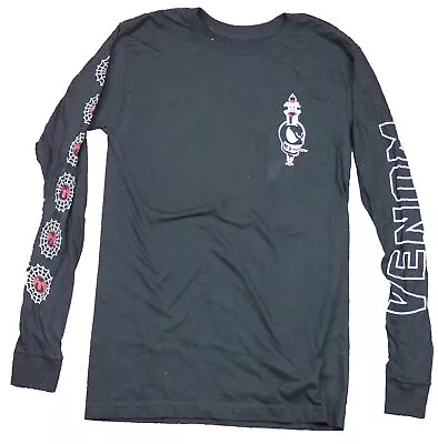 Venom Mens Long Sleeve T-Shirt - Lethal Protector Lapel Ornate Back & Sleeves • $16.98