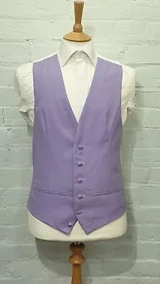 Lavender Wool/poly Mix Single Breasted Waistcoat Ex Samples • $25.20