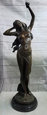 Authentic Moreau Bronze Sculpture Naked Venus Statue Handcrafted Artwork • $1799
