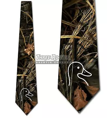 Hunting Ties Mens Animal Camo Duck Necktie • $18.75