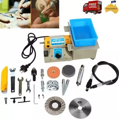 Jewelry Rock Polishing Mill Polisher Machine Bench Lathe Polisher Buffer Grinder • $156.25