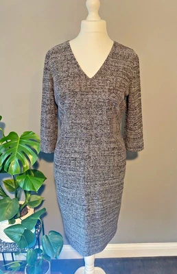 £14.95 • Buy Phase Eight Dress Size14 Grey/Silver  Mix Boucle Style Fabric Great For Work