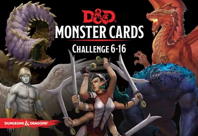 $26.09 • Buy Dungeons & Dragons Spellbook Cards Monster Deck 6-16 (74 Cards)