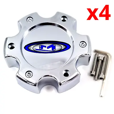 Set Of 4 Moto Metal Chrome Bolt On MO951 6 Lug Wheel Center Cap PN: 845L1402C0 • $96