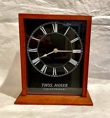 Signed Hand-Crafted THOS. MOSER CABINETMAKERS DESK TABLE MANTLE CLOCK Auburn ME • $175
