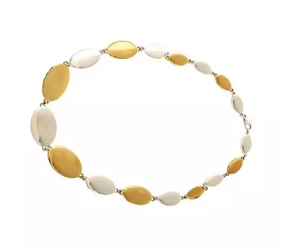 RLM .925 Sterling Silver And Brass Watermelon Seed Necklace 20 Inches NEW QVC • £58.37