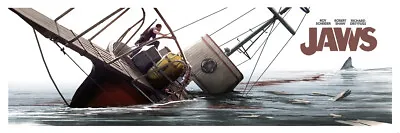 Jaws The Final Battle By JC Richard SIGNED Ltd X/150 Print Poster Art MINT Mondo • $125
