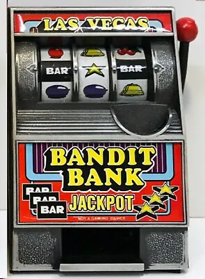 $19.99 • Buy Vintage Slot Machine Bank, Las Vegas One Arm Bandit Tested Working!