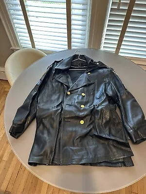 NYPD Style Leather Highway Jacket • $350