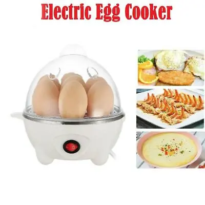 Electric Egg Cooker Boiler Poacher & Steamer Fits 7 Eggs • £8.99