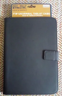Universal 7/8 Inch PVC Tablet Case - Black • £4.99
