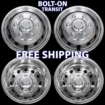 2015-24 Ford Transit 350 Van Bolt On 16  Dual Wheel Simulators Dually Rim Covers • $249.99