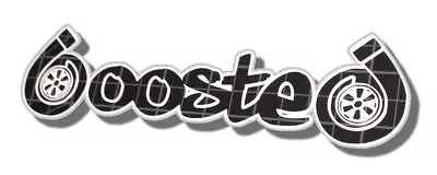 $3.99 • Buy BOOSTED JDM Sticker Decal Turbo Vinyl 8  Inches Long (600ste6)